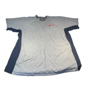 Bulwark FR Gray Flame Resistant Trane Logo Pocket T-Shirt XXL-SS